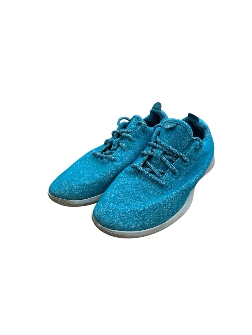 Allbirds Tree Runner Teal Sneakers Womens 9 Merino Wool Lightweight Eco Shoes
